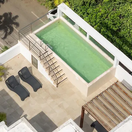 Piscina En La Cima Lujoso Apartamento En Playa Del Carmen