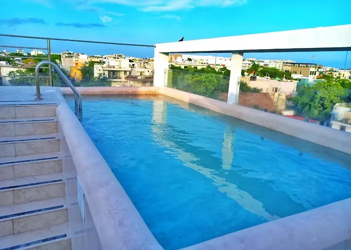 Piscina En La Cima Lujoso En Playa del Carmen